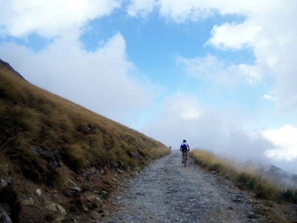 Einsam da oben... aber Mountainbiker sah man immer!