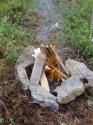 Ich habe Feuer gemacht